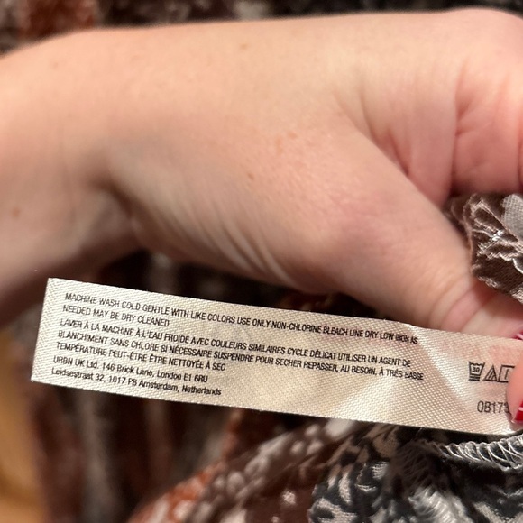 Anthropologie Women’s Shirred A-Line Tiered Dress Lounge Beach Resort Size Large - Picture 13 of 13